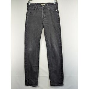 Levi's Made Crafted Ruler Straight Jeans Mens 32x32 Dark Wash Button Fly